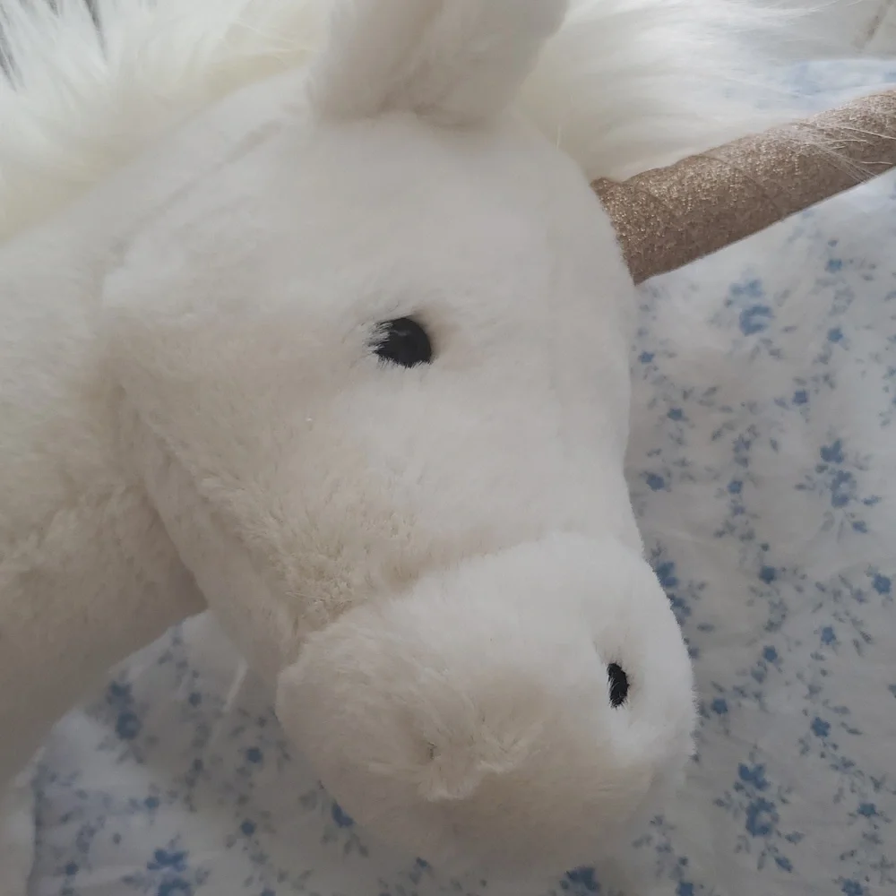Jellycat Luna White Unicorn Glitter Horn Plush Mythical Stuffed Animal